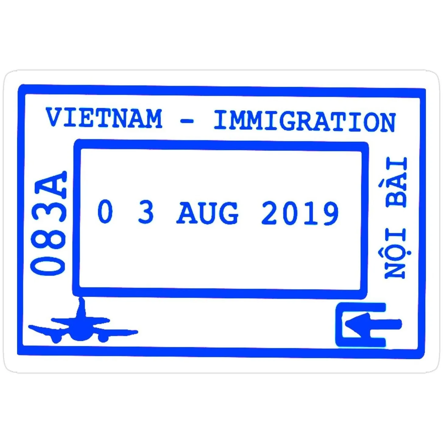 Штамп визы Vietnam Immigration в загранпаспорте