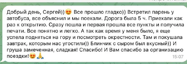 Скриншот переписки: отзыв клиента Me VN о визаране во Вьетнам